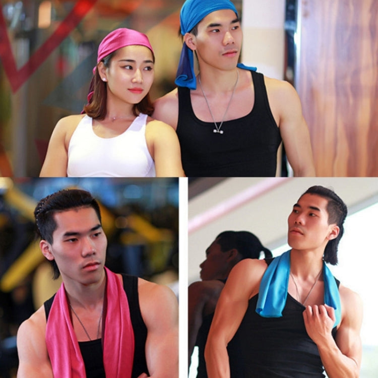 30x90cm Summer Fitness Cold Sports Towel To Cool Down Ice Cold Towel(Cylindrical Bright Orange) by bashfashion