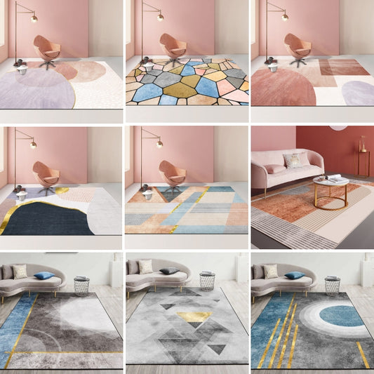 Modern Abstract Geometric Living Room Rug Coffee Table Cushion, Size: 120x160cm(15) by bashfashion