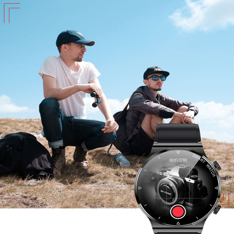 ME88 1.32 Inch Heart Rate Sleep Monitoring Smart Watch(Silver Leather) by bashfashion