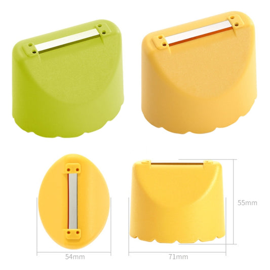 Kitchen Splash Resistant Stainless Steel Home Fruit Peeler(Lemon Yellow) by bashfashion
