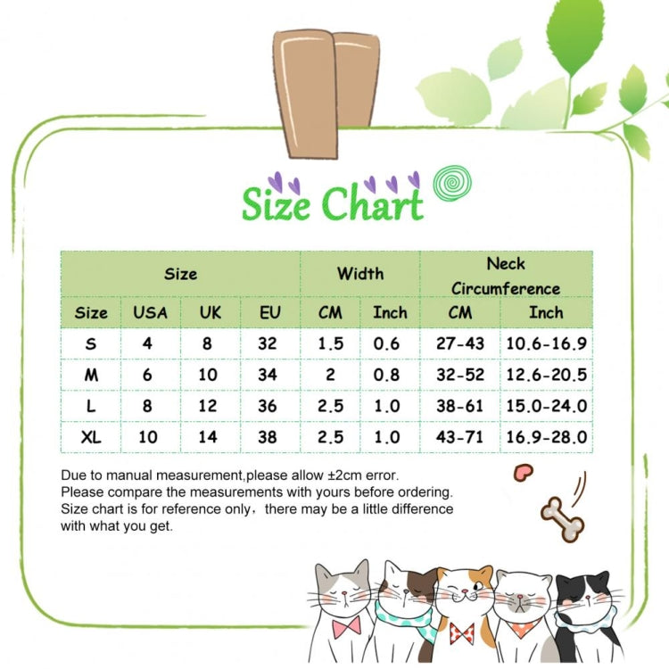 Pet Ethnic Style Polyester Cotton Print Pattern Collar, Size: L: 2.5x38-61cm(Maya Fans) by bashfashion