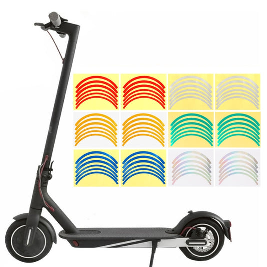 2 Sets Wheel Hub Protective Sticker For Scooter Bicycle Electric Vehicle(Blue) by bashfashion