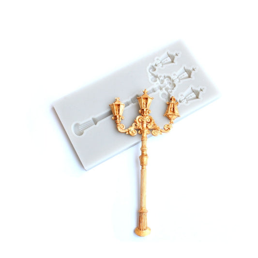 Retro Street Lamp Chocolate Clay Silicone Mold by bashfashion