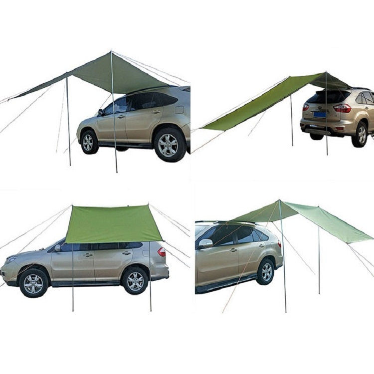 Outdoor Picnic Camping Tent On The Side Of The Car Rain-proof Sunshade Canopy 200x440cm(Black) by bashfashion