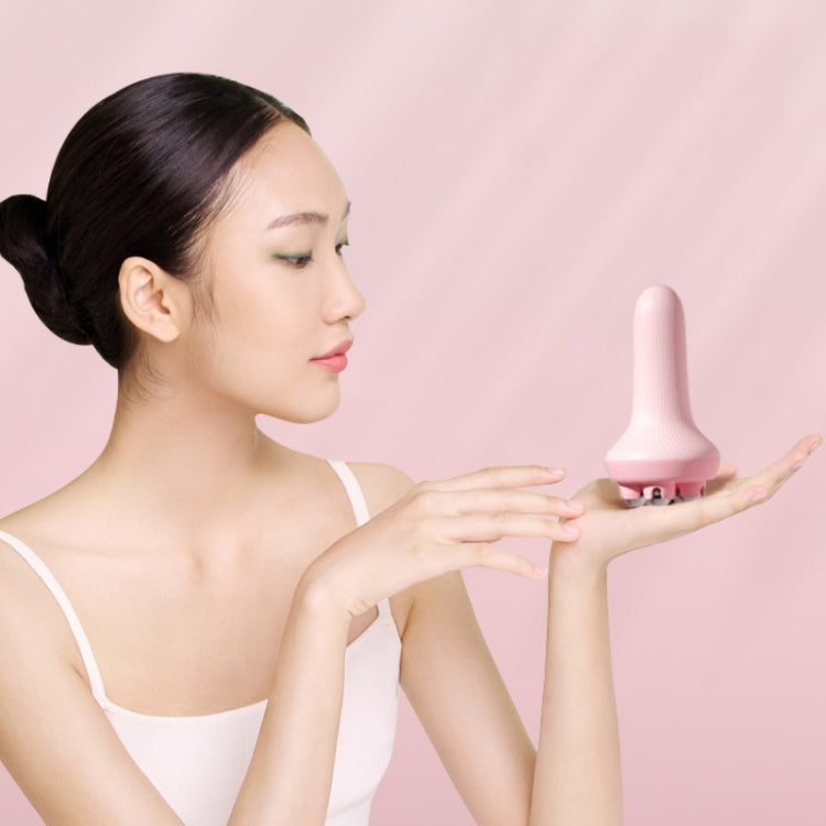 Inner Leg Exercise Muscle Relaxation Abdominal Shaping Roller Massager, Color: Pink Steel Ball Box by bashfashion