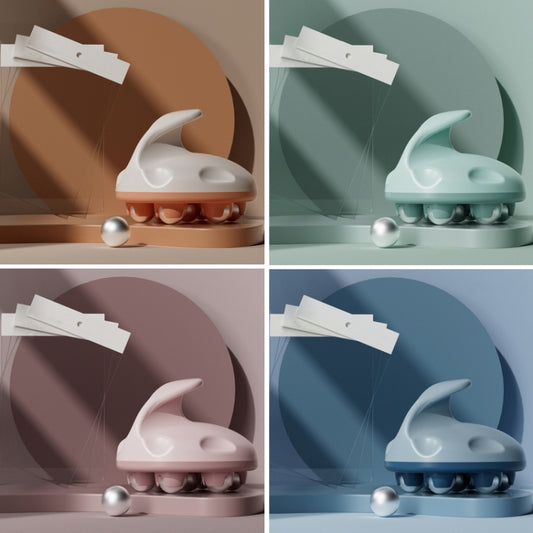 Calf Muscle Relaxation Abdominal Ball Meridian Massager, Color: Pink Steel Ball OPP by bashfashion