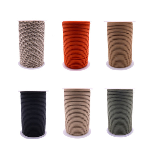 100m 9 Core 550 Umbrella Rope Outdoor Camp Rescue Bundle Tent Rope Mountain Rope(Khaki) by bashfashion