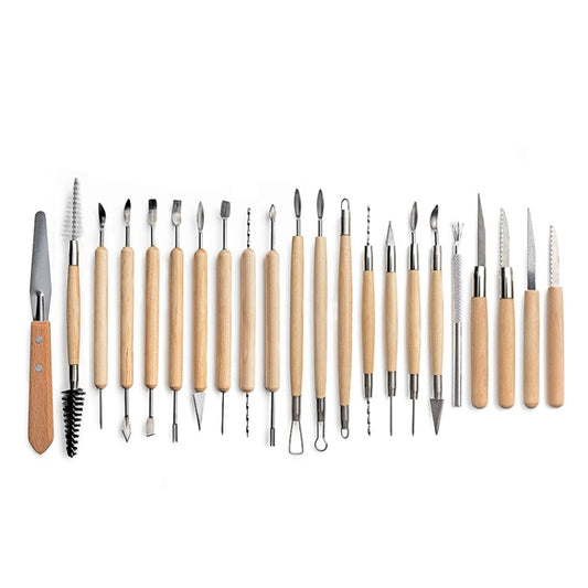 22 In 1 Pottery Tool Set Pottery Clay Stone Carving Knife DIY Clay Combination Tool by bashfashion