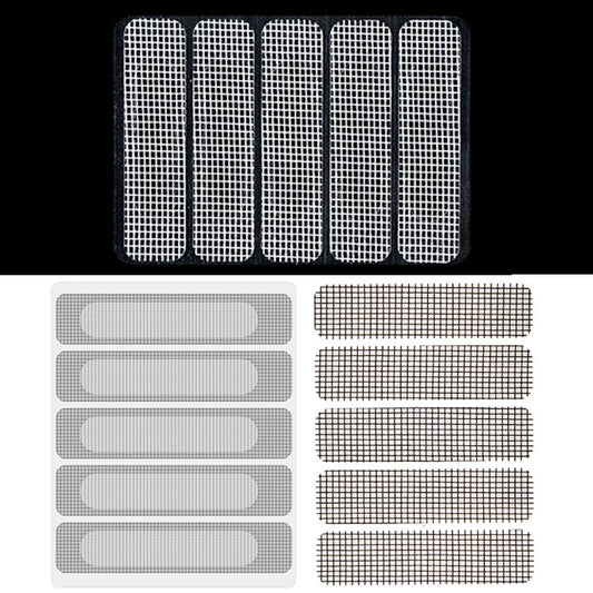 5pcs / Set ZX017 Screen Window Self-adhesive Drain Hole Mosquito Sticker(Gray) by bashfashion
