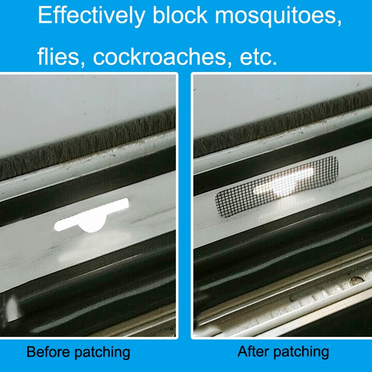 5pcs / Set ZX017 Screen Window Self-adhesive Drain Hole Mosquito Sticker(Gray) by bashfashion