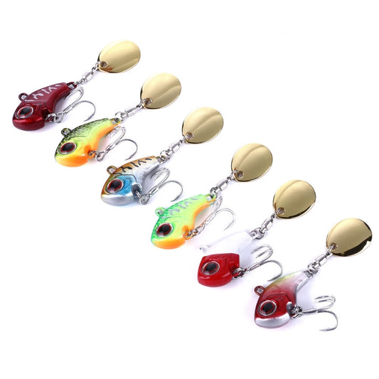 HENG JIA Distant Rotation Sequin VIB Fake Bait, Specification: 9g(6 Colors) by HENG JIA
