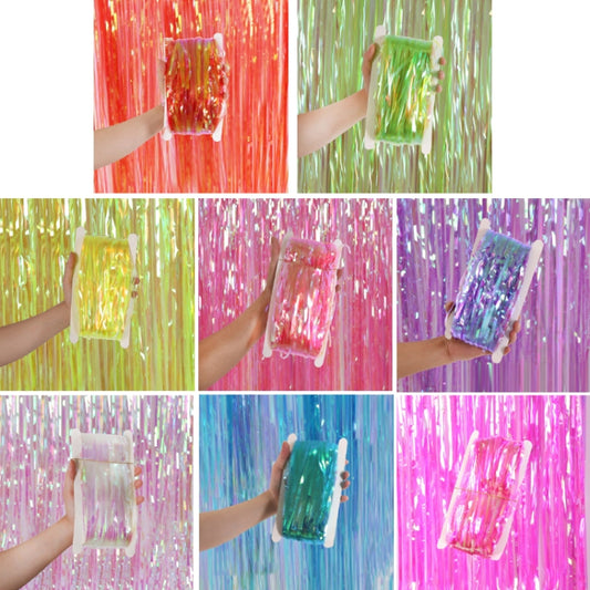 Candy Rain Curtain Festive Party Decoration Photo Background, Size: 1x3M Green by bashfashion