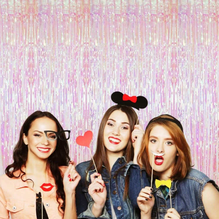 Candy Rain Curtain Festive Party Decoration Photo Background, Size: 1x2M Transparent by bashfashion