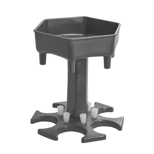 Bar Party 6 Cups Hexagon Wine Dispenser Wine Pourer Gray+6 Colorful Cups by bashfashion