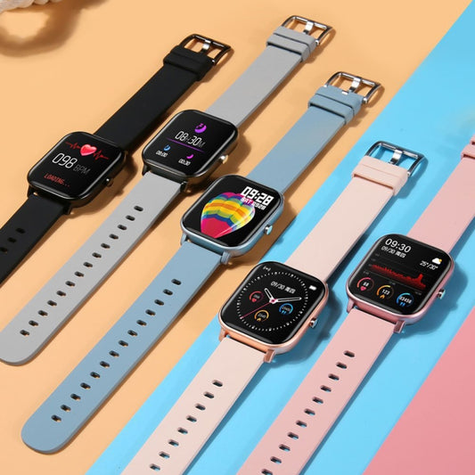 P8 1.4 Inch Heart Rate Blood Pressure Monitoring Smart Watch, Color: Blue by bashfashion