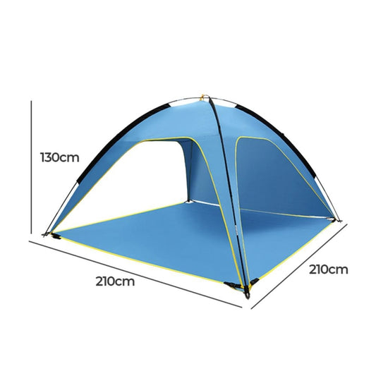 3 Sides Ventilated Spacious Outdoor Big Tent Sunscreen Rainproof Tent,Style: Ordinary by bashfashion