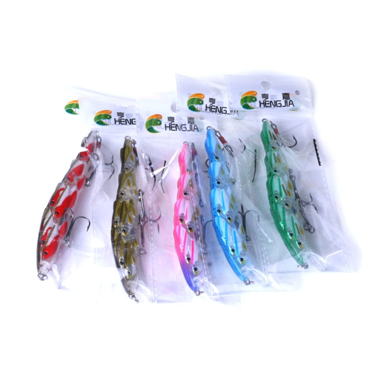 HENGJIA MI113 11.5cm 15.7g Sea Fishing Crank Lure Swing With Feather Hook(A) by HENGJIA
