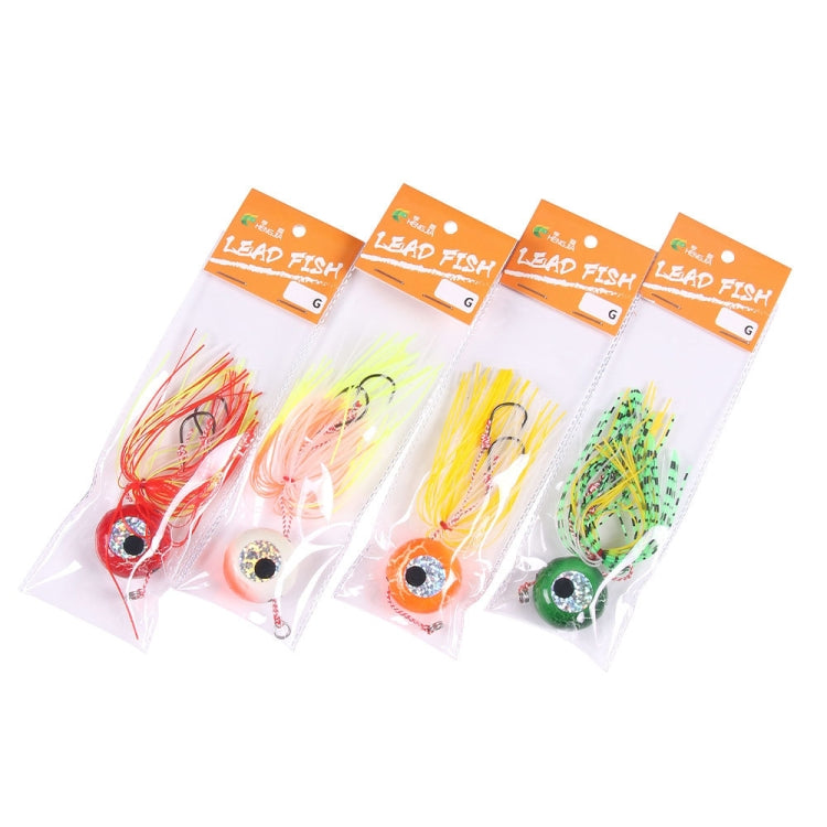 HENGJIA Bearded Guy Lead Sinker Big Head Lead Bait Sea Fishing Hook, Specification: 40G(2) by HENGJIA