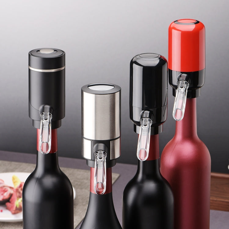 Electric Red Wine Decanter Dispenser,Style: Stainless Steel by bashfashion