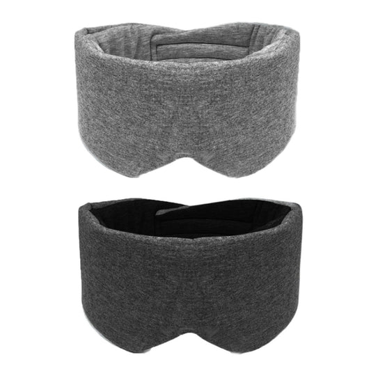Oversized Cotton Breathable Blackout Sleep Eye Mask(Gray) by bashfashion