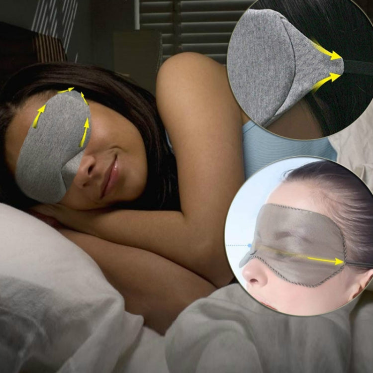 Wire Nose Adjustable Breathable Sleeping Eye Mask(Gray) by bashfashion