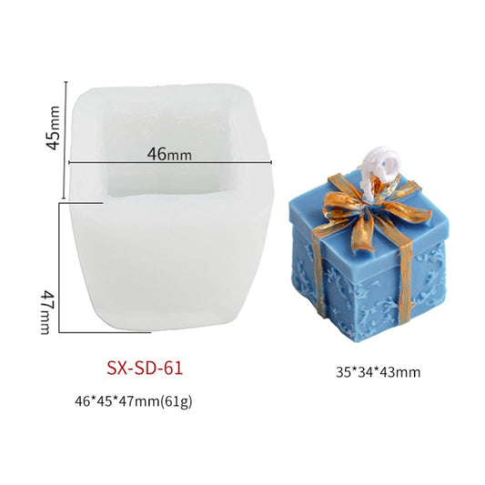 DIY Christmas Candle Aromatherapy Gypsum Silicone Mold, Shape: Christmas Gift by bashfashion