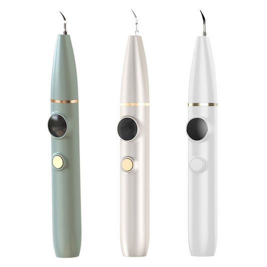 Tartar and Calculus Remover Oral Cleaning Ultrasonic Scaler Electric Visual Scaler(White) by bashfashion