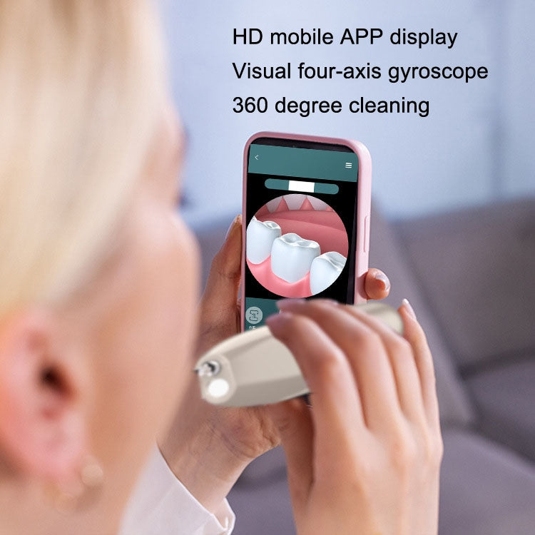 Tartar and Calculus Remover Oral Cleaning Ultrasonic Scaler Electric Visual Scaler(Champagne) by bashfashion