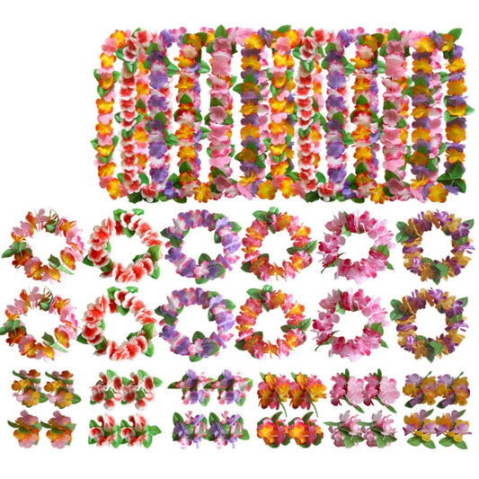 5 PCS CK-053 12-Color Petal Party Decoration Hawaiian Wreath(11) by bashfashion
