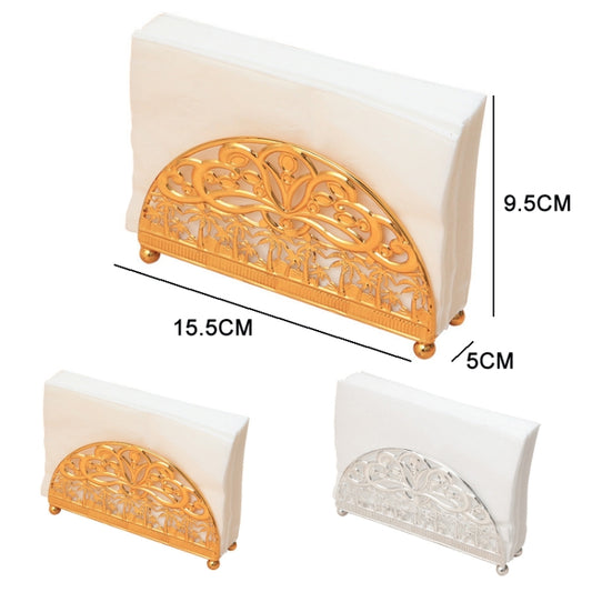 Metal Vintage Upright Dining Table Paper Towel Organizer(Silver) by bashfashion