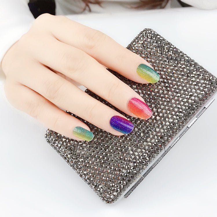 22 Fingers Shiny Onion Powder Starry Waterproof Nail Sticker(ZX-3034) by bashfashion