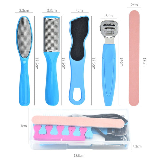 HT16-2 16 In 1 Foot File And Grinder Peeling Pedicure Set(Blue) by bashfashion