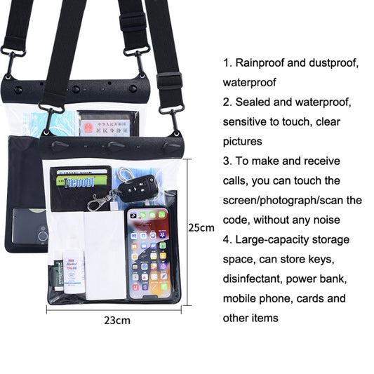 Tteoobl T-019A Sundries Storage Bag Phone Waterproof Shoulder Messenger Bag, Size: One Code(Black) by Tteoobl