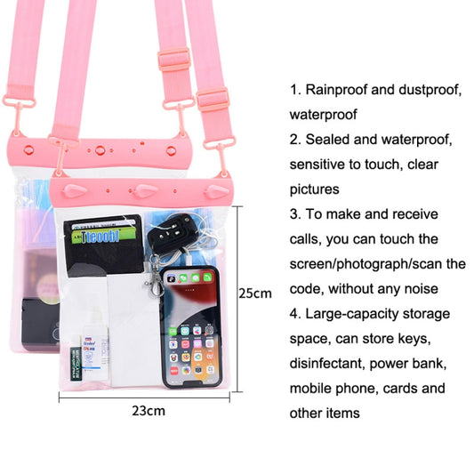 Tteoobl T-019A Sundries Storage Bag Phone Waterproof Shoulder Messenger Bag, Size: One Code(Pink) by Tteoobl