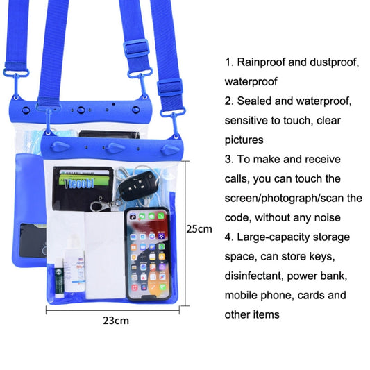 Tteoobl T-019A Sundries Storage Bag Phone Waterproof Shoulder Messenger Bag, Size: One Code(Blue) by Tteoobl