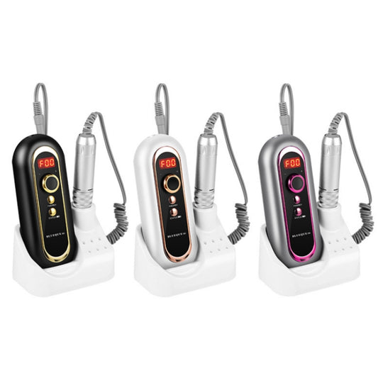 BLUEQUE Plug-in Portable Nail Art Carbon Brush Grinder, Specification: EU Plug (White) by bashfashion