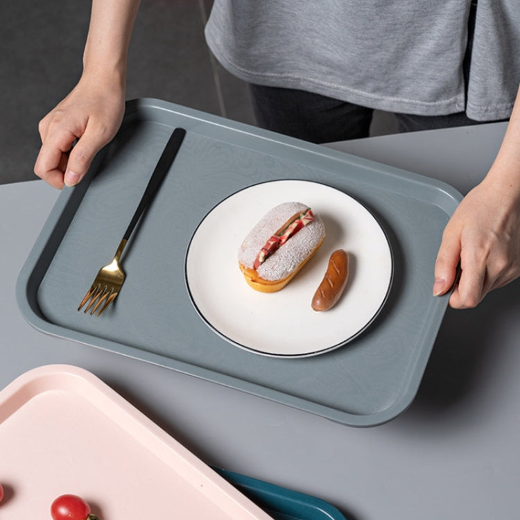 Plastic Household Fruit Tray Afternoon Tea Cake Tray, Size: 41x30x2 cm(Gray) by bashfashion