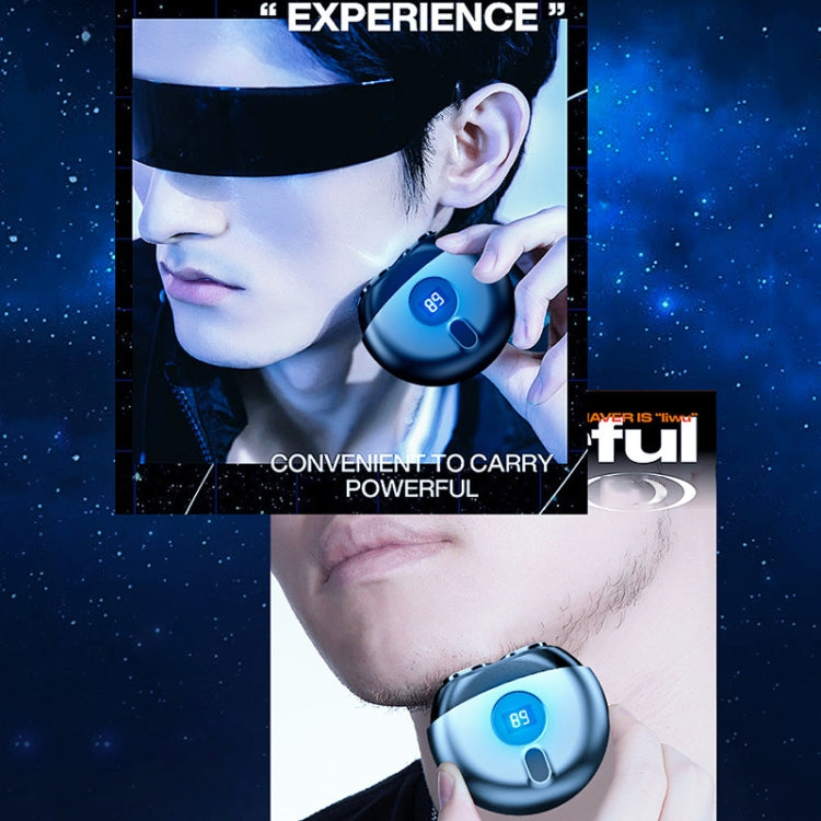 TJ01 Flying Saucer Razor USB Rechargeable Mini Shaver(Dark Gray) by bashfashion