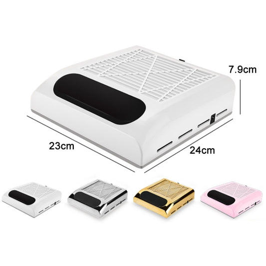 80W Manicure Vacuum Cleaner With Pull-Out Filter, Specification: EU Plug (White) by bashfashion