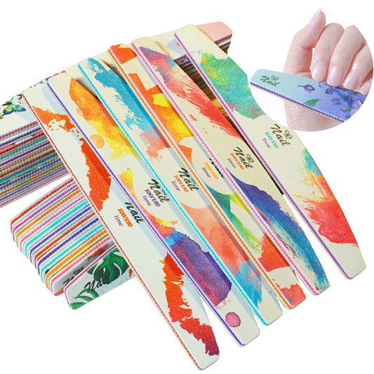GJ0507 6 In 1 Nail Art Tools Polish Nails Scrub Strips(Flame Bird) by bashfashion