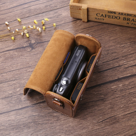 For Canon G7X3 / G5X2 / Sony ZV1RX1007 / RICOH GR3 Camera Leather Case(Light Brown) by bashfashion