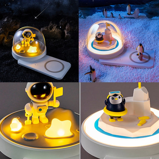 Decorative Table Lamp Wireless Fast Charging Smart Bluetooth Music Light, Style: Bluetooth Model(Astronauts) by bashfashion