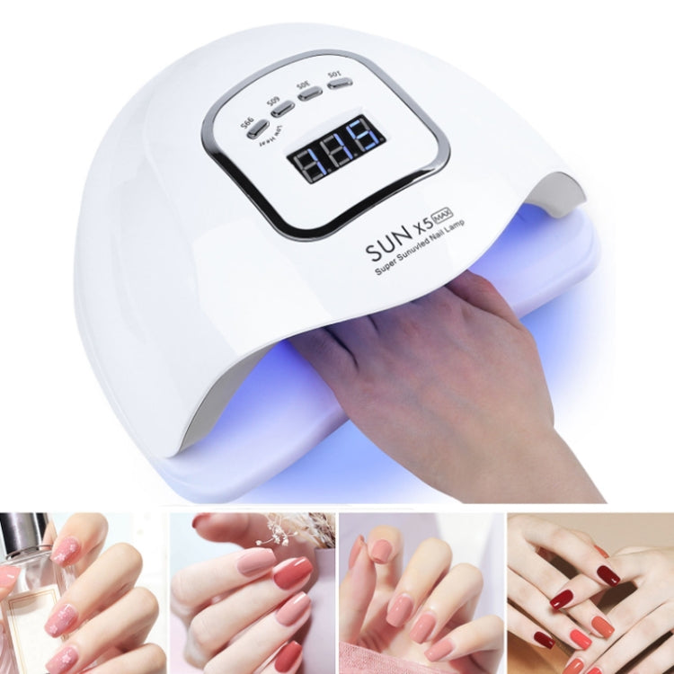 SunX5Max 150W Nail Polish Glue LED Phototherapy Induction Baking Lamp(US Plug) by bashfashion