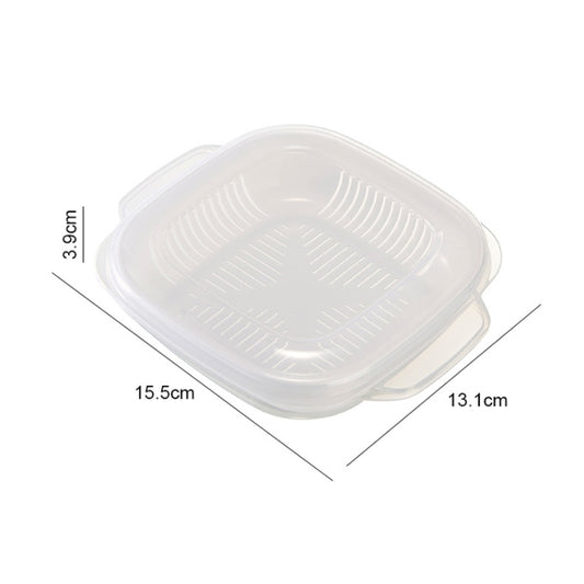 Rice Fresh-Keeping Box Freezable And Reheatable Vegetable Lunch Box(15.5x13.1x3.9cm) by bashfashion