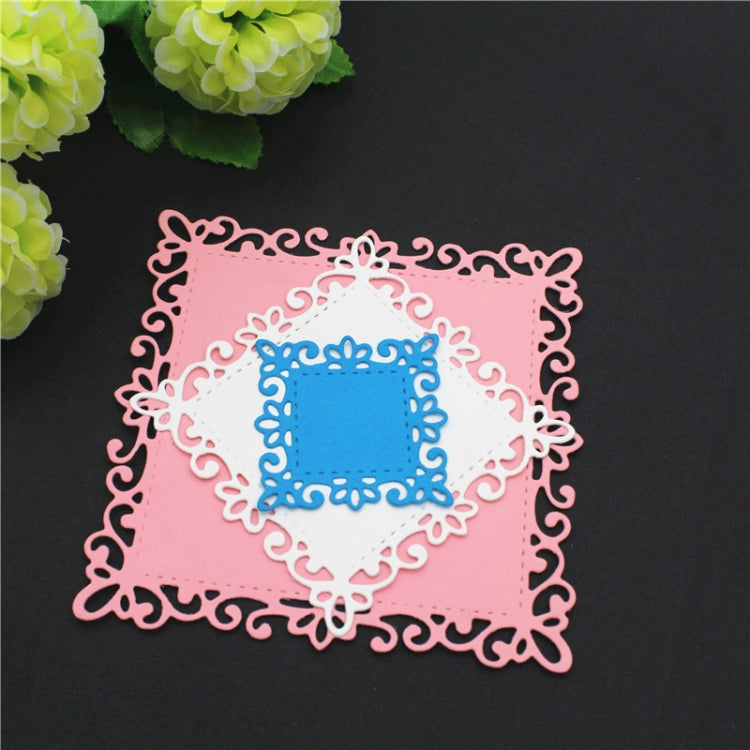 Square Lace Metal Hand Scrapbooking Embossing Cutting Die by bashfashion