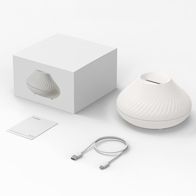 DQ705 Volcanic Flame Aroma Diffuser Essential Oil Lamp Air Humidifier with Color Night Light(Black) by bashfashion