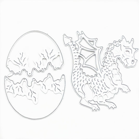Dinosaur Egg Metal Embossed Paper Art Leather Cutting Die by bashfashion