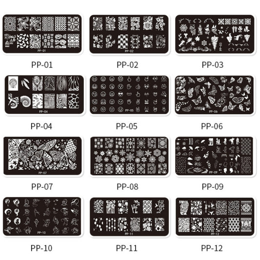 Butterfly Dream Nail Art Printed Steel Plate(E084-4) by bashfashion