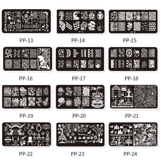 Butterfly Dream Nail Art Printed Steel Plate(E084-18) by bashfashion