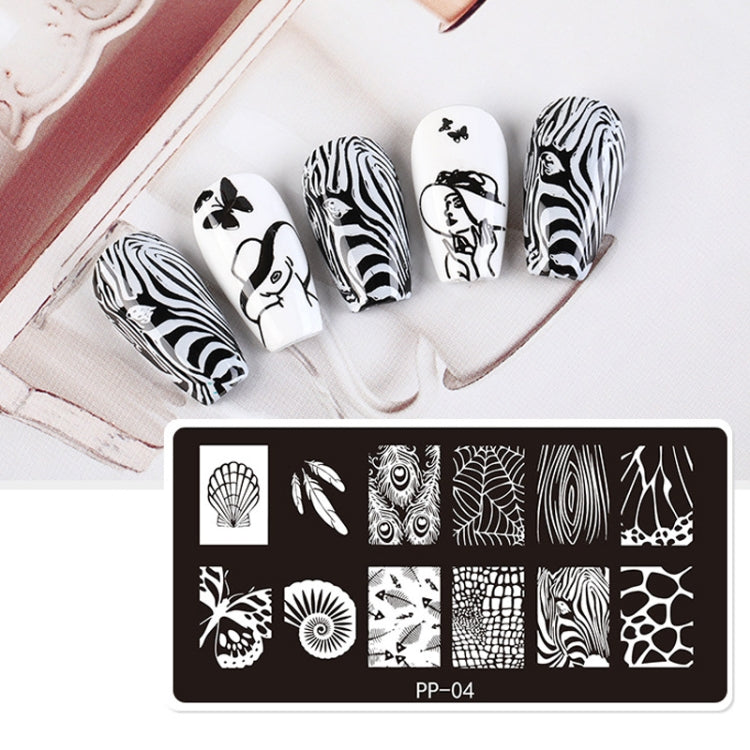 Butterfly Dream Nail Art Printed Steel Plate(E084-7) by bashfashion